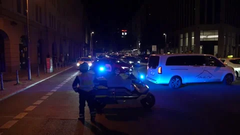 Berlin canceled Christopher Street Day parade after incident with vehicle, Berlí Stock Footage 340484554