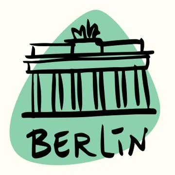 Berlin the capital of Germany Illustrazione stock