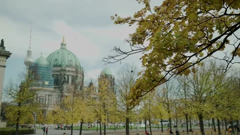 Berlin Cathedral Autumn Stock Footage 239597708