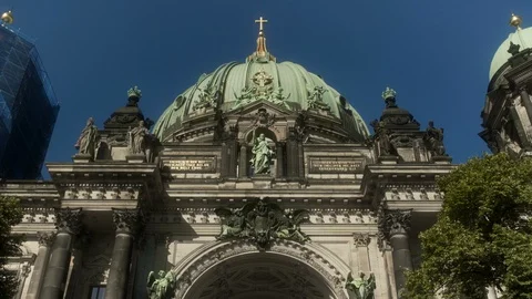Berlin Cathedral Close up of Christ Stock Footage 94268351