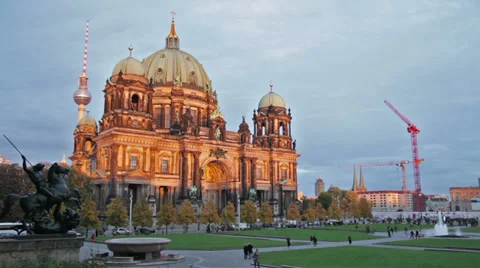 Berlin Cathedral Stock Footage 31752145