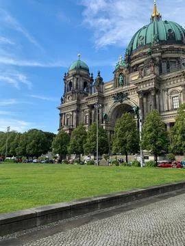 Berlin Cathedral in summer Foto stock