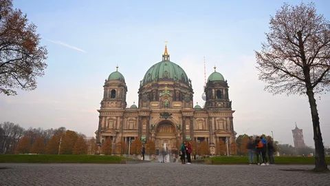 Berlin Cathedral Timelapse 库存影片 129391294