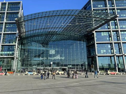 Berlin Central Station Stock Photos