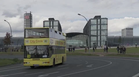 Berlin Central Train Station in Berlin, Germany. 動画素材 46609773