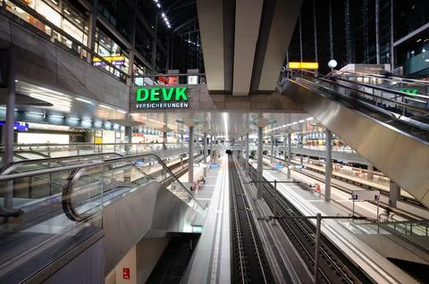 Berlin Central Train Station, Germany. Stock Photos