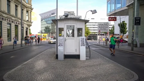 Berlin - Checkpoint Charlie Stock Footage 113969735