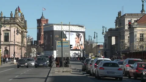 Berlin City Square Stock Footage 46754582