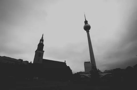 Berlin cityscape Stock Photos