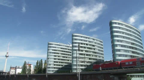 Berlin commuter train Stock Footage 24759706