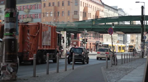 Berlin Crossing Stock Footage 64800050