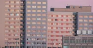 Berlin Facade Of An Apartment Block In The Morning Stock Footage