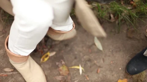 Berlin Feet in Forest Stock Footage 81544921