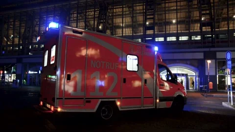 Berlin, Germany, 06 May 2019: Emergency ambulance vehicle Video stock 273704791