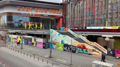BERLIN; GERMANY 1/28/2022 East side shoppingmall Video stock 169302953