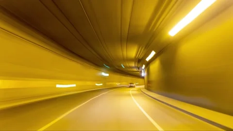 Berlin, Germany 2021- drive lapse in potsdamer platz at night Stock Footage 152096797