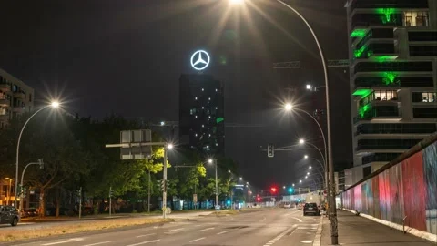Berlin, Germany 2021-hyperlapse of East Side Gallery. Berlin, Germany. Stock Footage 151220919