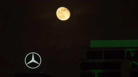 Berlin, Germany 2021- Time Lapse Of Mercedes-Benz Building In The Friedrichshain Stock Footage 152092367