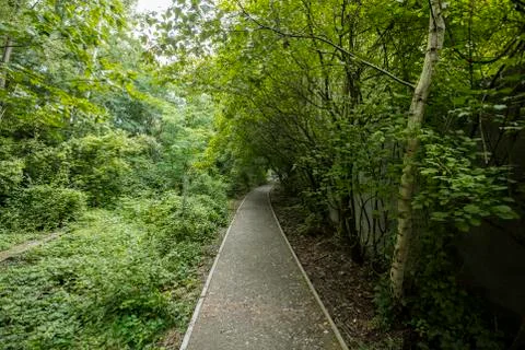 Berlin, Germany - 30th August 2017 - Nature Park Schoneberger Sudgelande Stock Photos
