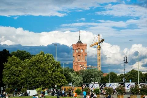 BERLIN. GERMANY - AUGUST 01, 2016: A view of the historical part of the cit.. Stock Photos