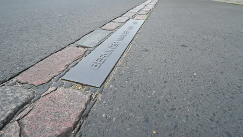 Berlin, Germany, August 10, 2023. Footage with a close-up image of the street: Stock Footage 262047705