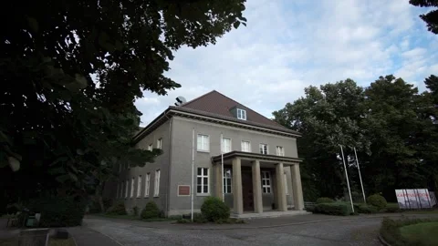 Berlin, Germany - August 24, 2025: Facade of Museum Berlin-Karlshorst Stock Footage 315614535
