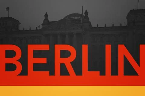 Berlin Germany Background Stock Illustration