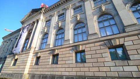 BERLIN GERMANY. Bode museum in sunny day on blue sky background Stock-Footage 127154046
