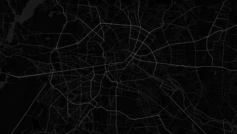 Berlin Germany city map animation. River Saale, Spree, water, highway, street Stock Footage 169108549