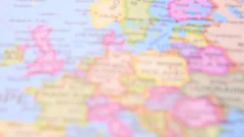Berlin Germany Defocus to Focus Horizontal World Map 5.4K Stock Footage Stock Footage 330209661