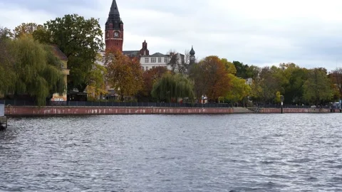 Berlin Germany district Köpenick old city town hall autumn fall Stock Footage 142529899