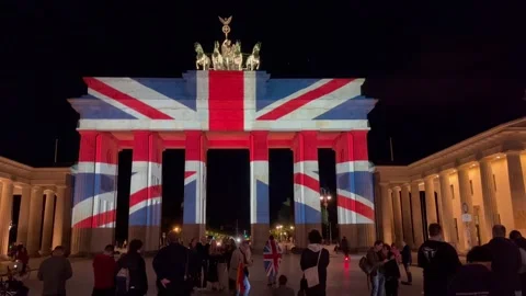 Berlin: Germany expresses its mourning after passing of Queen Elizabeth, 4K Stock Footage 211897192