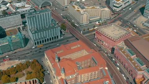 BERLIN, GERMANY - JUNE 17, 2023: Aerial panorama drone view of Berlin city 스톡 동영상 265678790