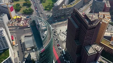 BERLIN, GERMANY - JUNE 17, 2023: Aerial panorama drone view of Berlin city Stock Footage 265685752