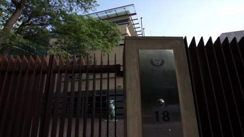 Berlin, Germany - June 3, 2025: Embassy of the Republic of South Africa Stock Footage 314117010