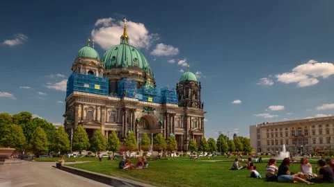 BERLIN, GERMANY - MARCH 1, 2024: Timelapse hyperlapse view of historical Stock Footage 266411615