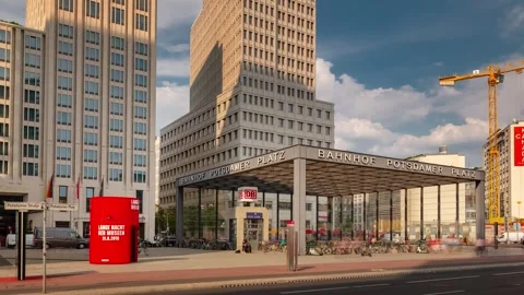 BERLIN, GERMANY - MARCH 1, 2024: Timelapse hyperlaspse view of Berlin city Stock-Footage 266414476