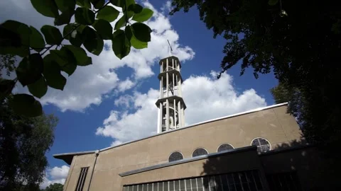 Berlin, Germany - May 20, 2025: Church of the Kaiser-Friedrich-Gedächtniskirche Stock Footage 309893055