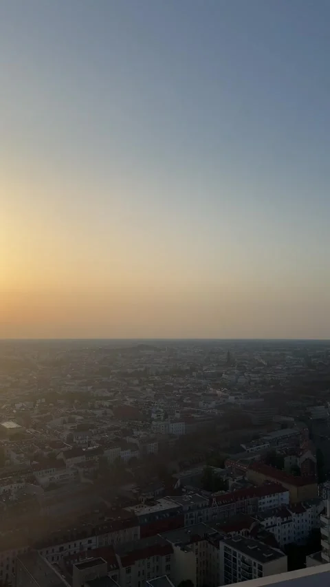 Berlin, Germany - May 23, 2026 - immense city panorama, residential building, Stock Footage 337662783