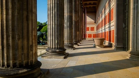 BERLIN, GERMANY - MAY,2019: Timelapse view of the historic building of Berlin Stock-Footage 124878519