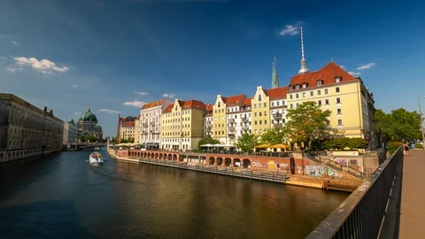 BERLIN, GERMANY - MAY,2019: Timelapse view of historical city centre of Berlin 動画素材 124881480