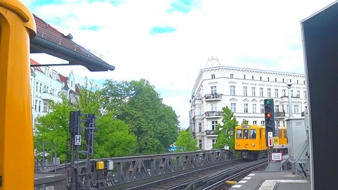 Berlin, Germany, S-Bahn station Stock Footage 122160631