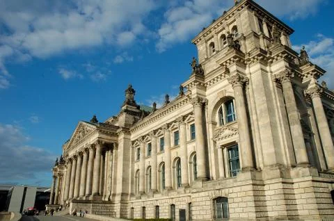BERLIN, GERMANY - SEPTEMBER 17: German Parliament - Reichstag in capital city Stock Photos