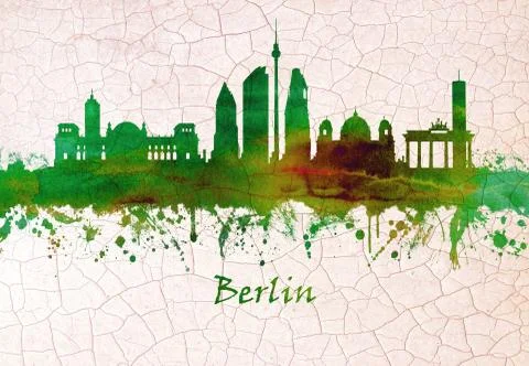 Berlin Germany skyline Stock Illustration