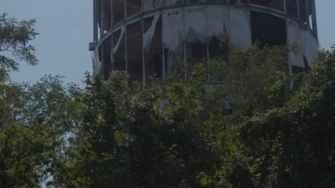 Berlin, Germany, Teufelsberg Tower Stock Footage 99360289