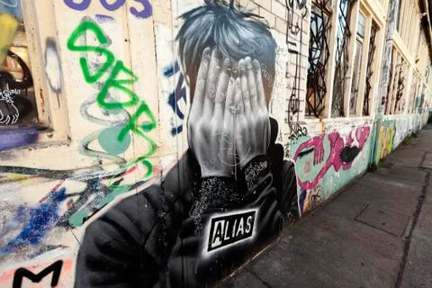 Berlin grafitti alias Stock Photos