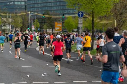 Berlin Halfmarathon April 14 2024 Foto stock