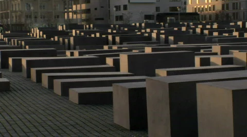 Berlin holocaust memorial Stock Footage 151443