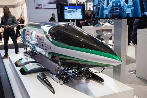 Berlin, Innotrans, Hyperloop (Modell) *** Berlin, Innotrans, Hyperloop Mod... 스톡 사진