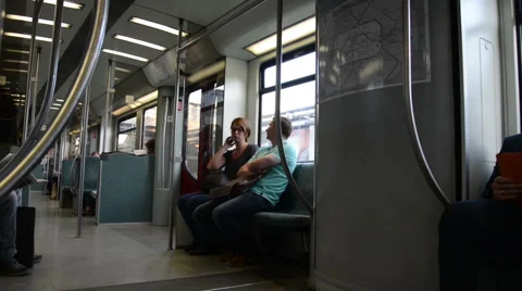Berlin inside the S-Bahn Stock Footage 41804417